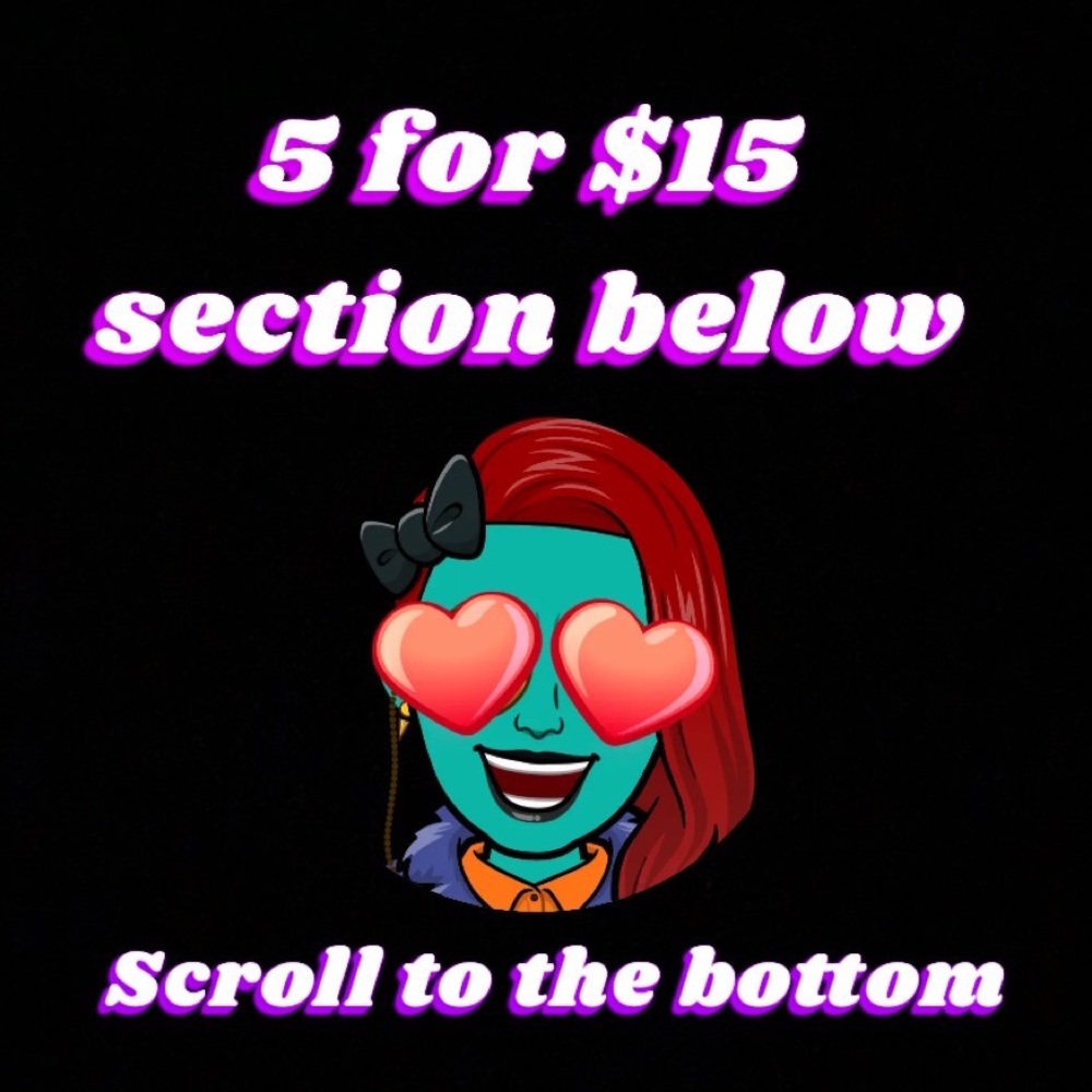5 items for $15! Scroll to the end of my closet!